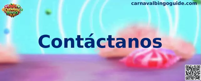 Página de contacto y asistencia de Carnaval Bingo