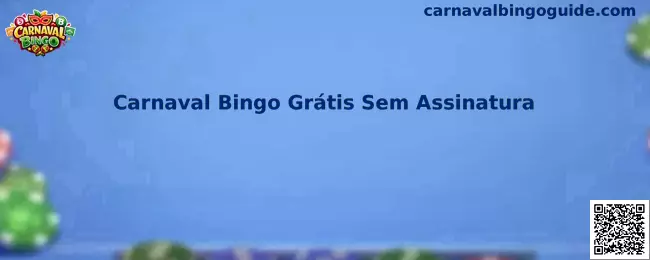 Carnaval Bingo